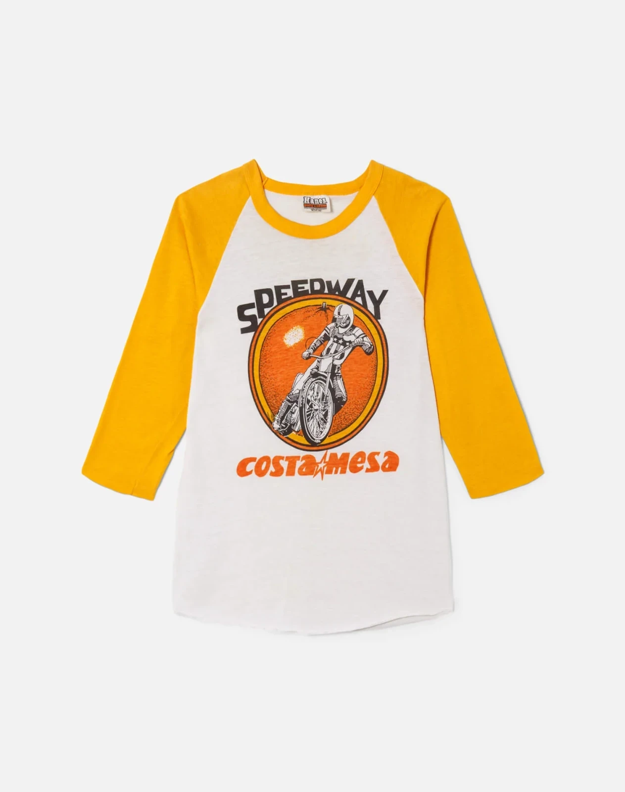 RE/DONE Vintage | 70s Hanes Raglan Speedway Tee