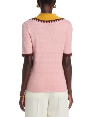 La DoubleJ Cotton Cashmere Picket Polo Shirt