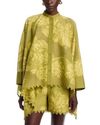 La DoubleJ Lace Cotton Silk Foulard Shirt