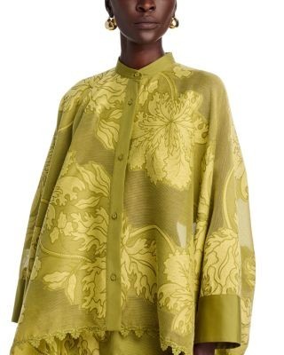 La DoubleJ Lace Cotton Silk Foulard Shirt