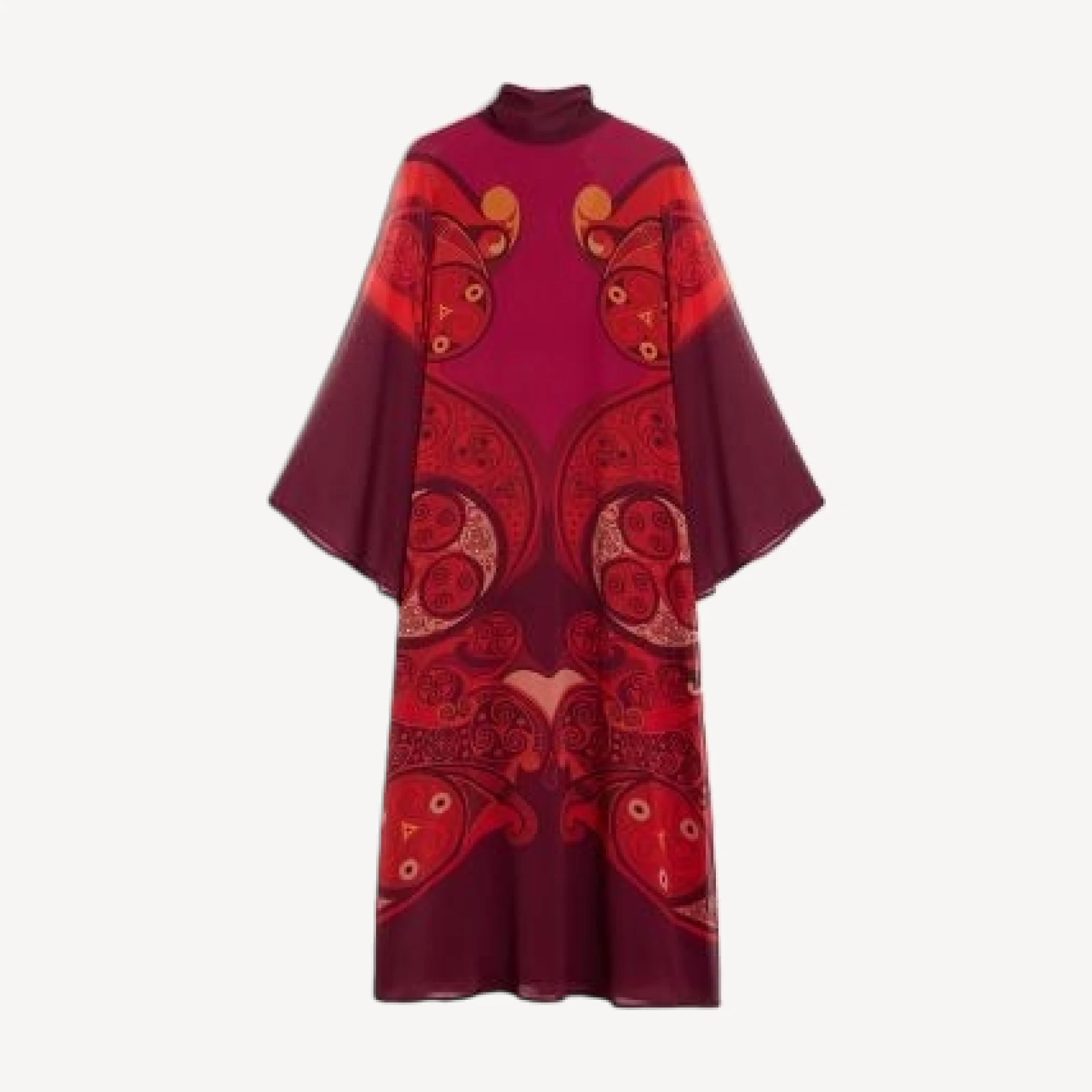 La DoubleJ Magnifco Silk Printed Midi Dress