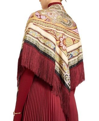 La DoubleJ Reversible Fringe Foulard 90