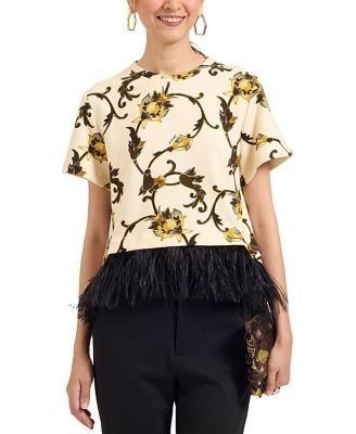 La DoubleJ La Scala Tee with Feathers