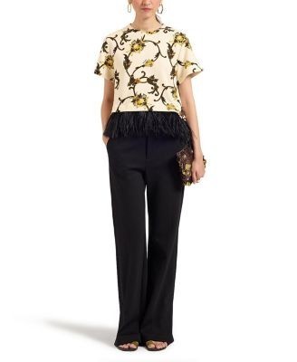 La DoubleJ La Scala Tee with Feathers