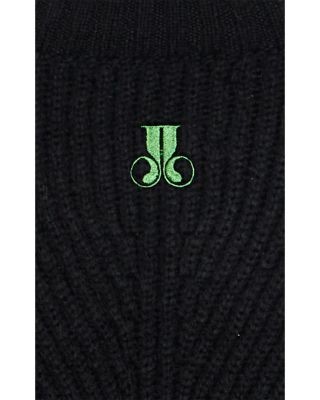La DoubleJ High Kick Feather Trim Sweater