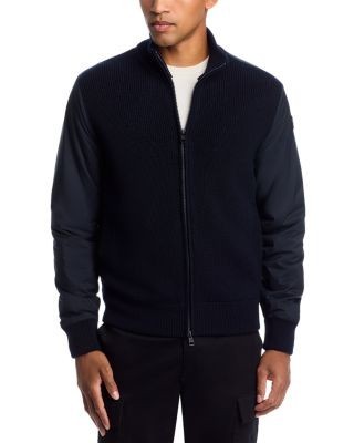 Moncler Tricot Mixed Media Cardigan