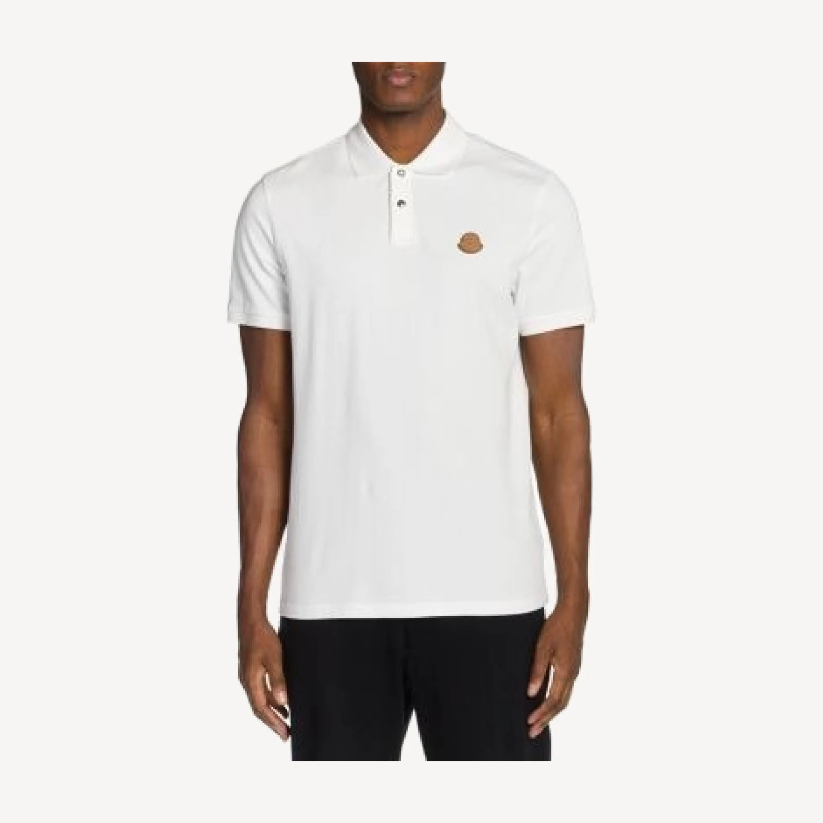 Moncler Short Sleeve Logo Polo Shirt