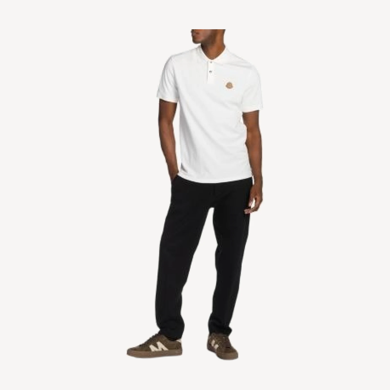 Moncler Short Sleeve Logo Polo Shirt