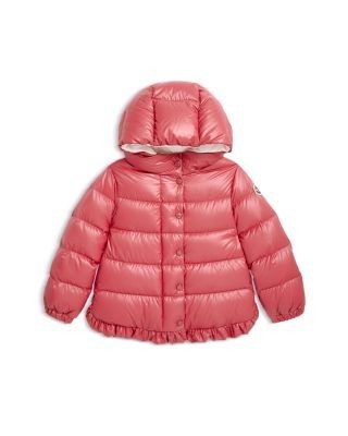 Moncler Girls' Tazui Ruffle Down Puffer Jacket - Baby, Little Kid