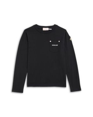 Moncler Unisex Logo Long Sleeve Tee - Big Kid