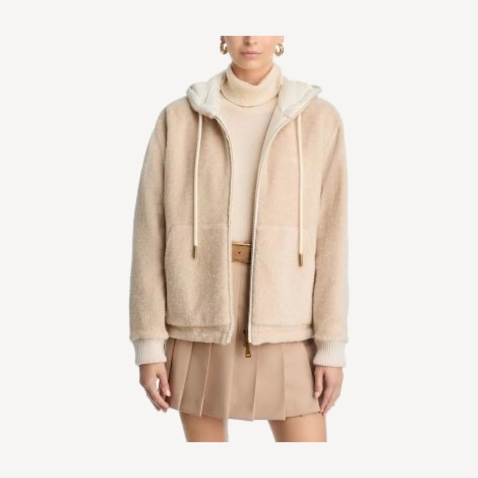 Moncler Zip Up Hooded Cardigan