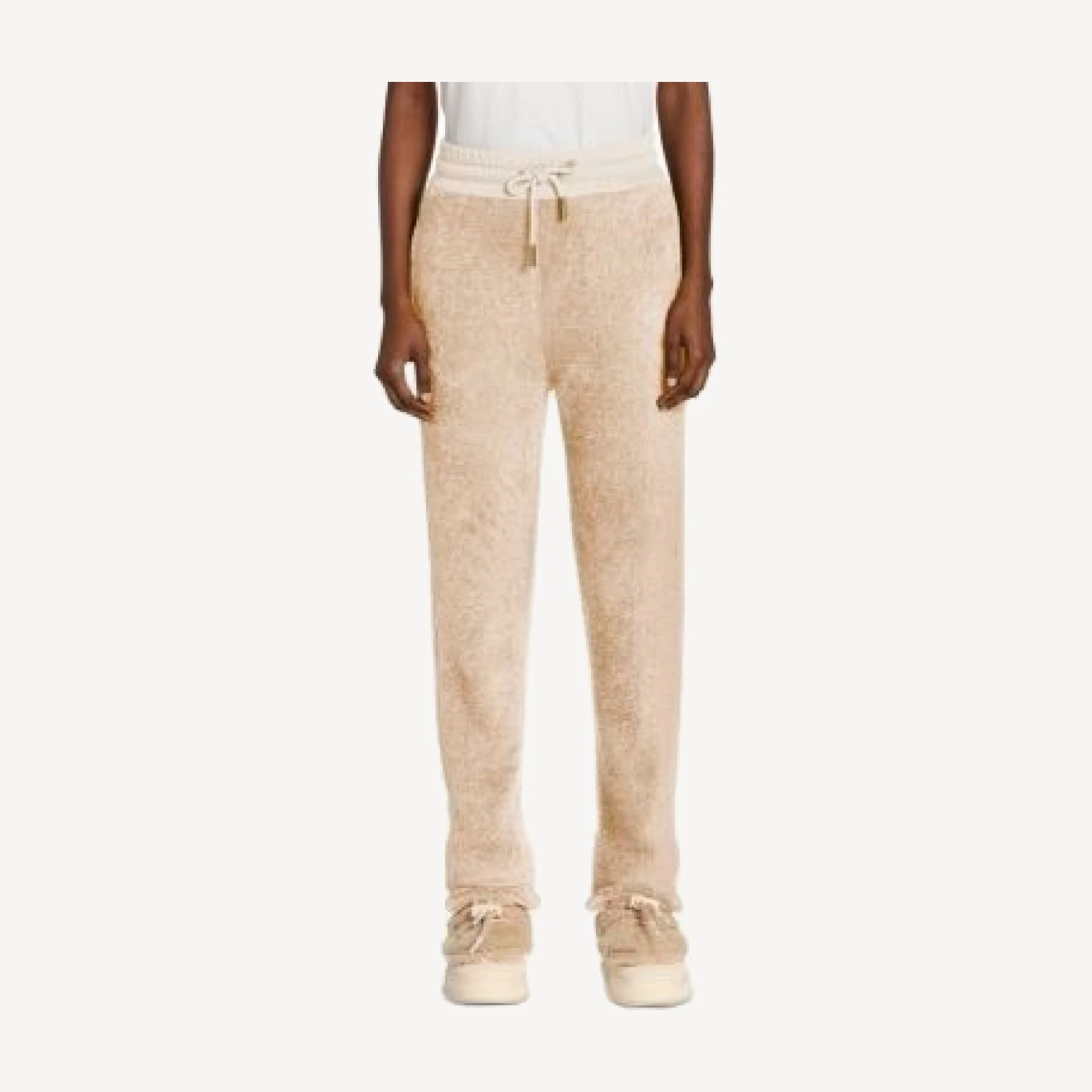 Moncler Teddy Fleece Drawstring Pants