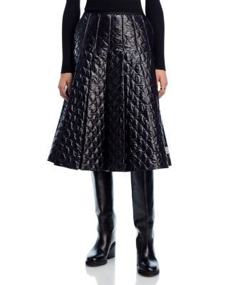 Moncler Quilted A Line Skirt