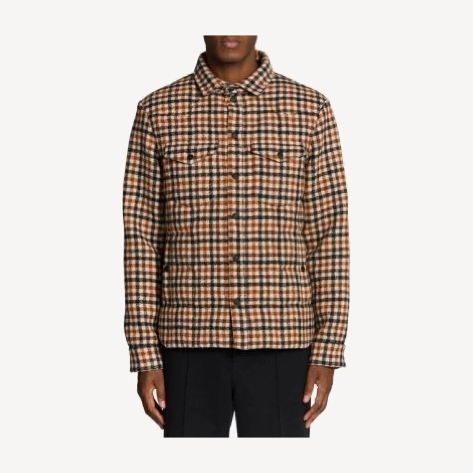 Moncler Gelt Wool Down Shirt Jacket