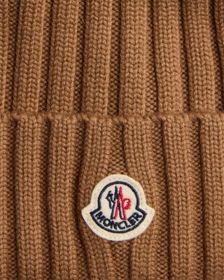 Moncler Rib Knit Logo Hat