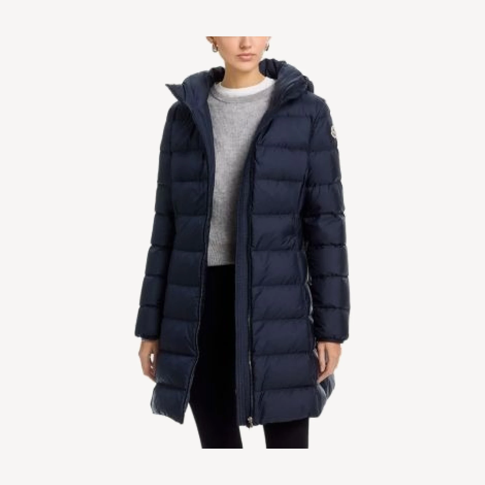 Moncler Gie Hooded Long Down Jacket