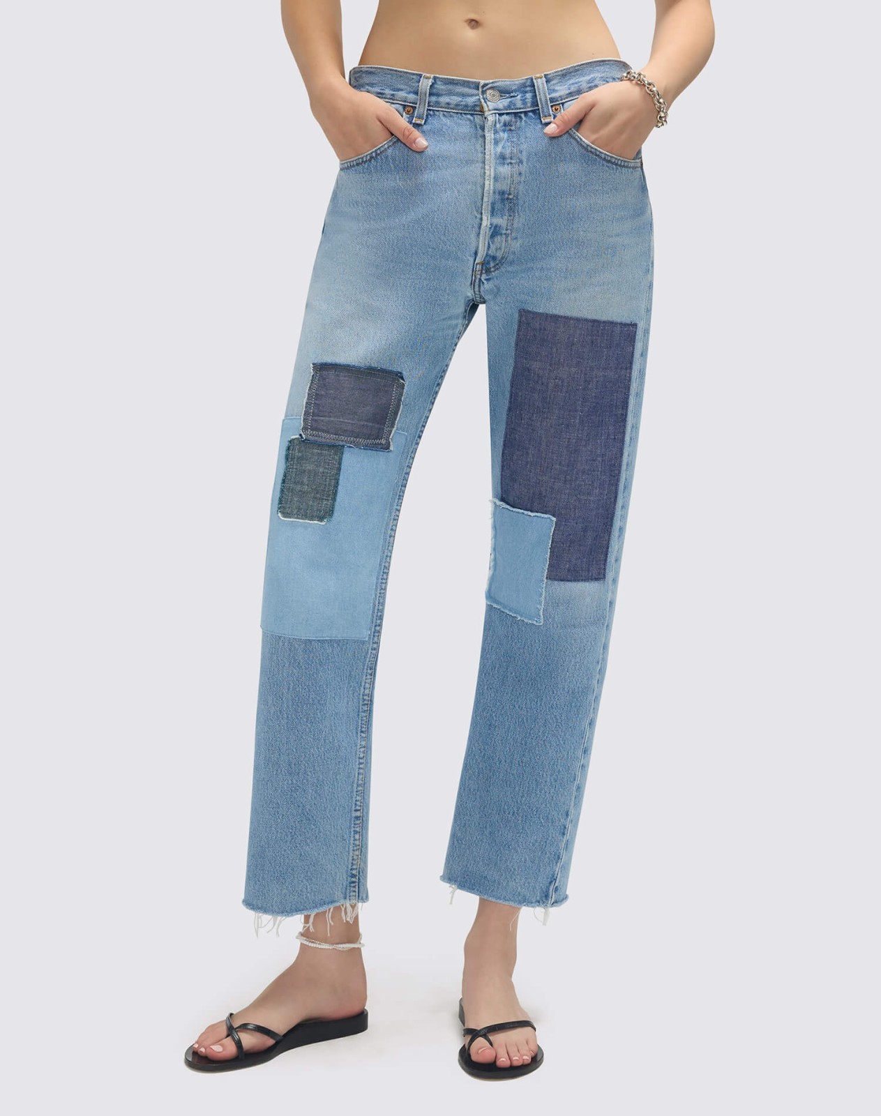 Levi's Patchwork Boyfriend Jean - Assorted Indigos