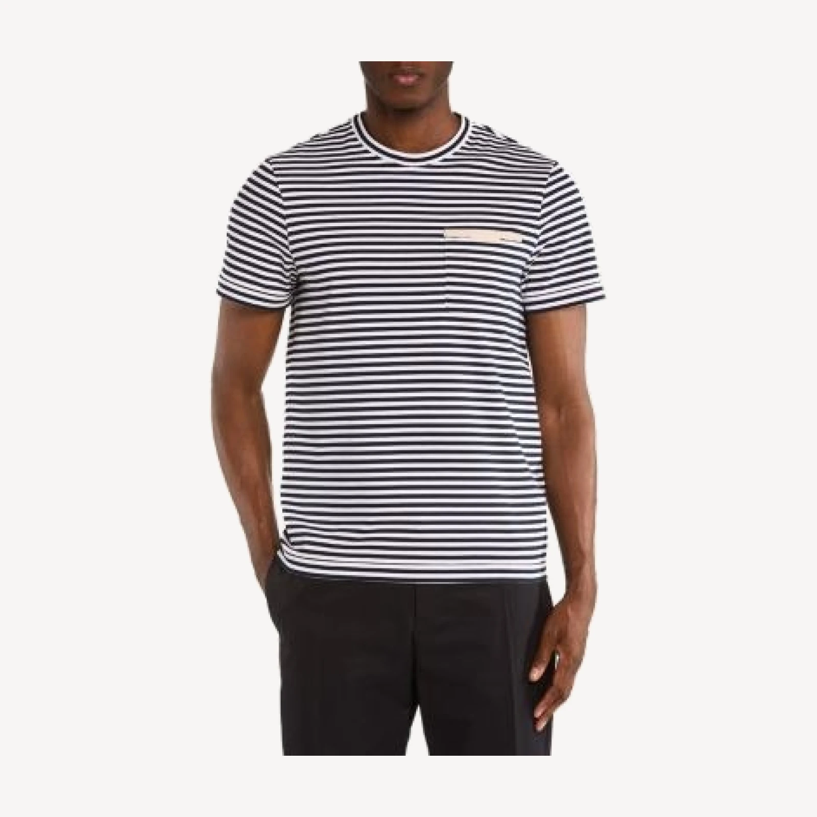 Moncler Short Sleeve Stripe T-Shirt