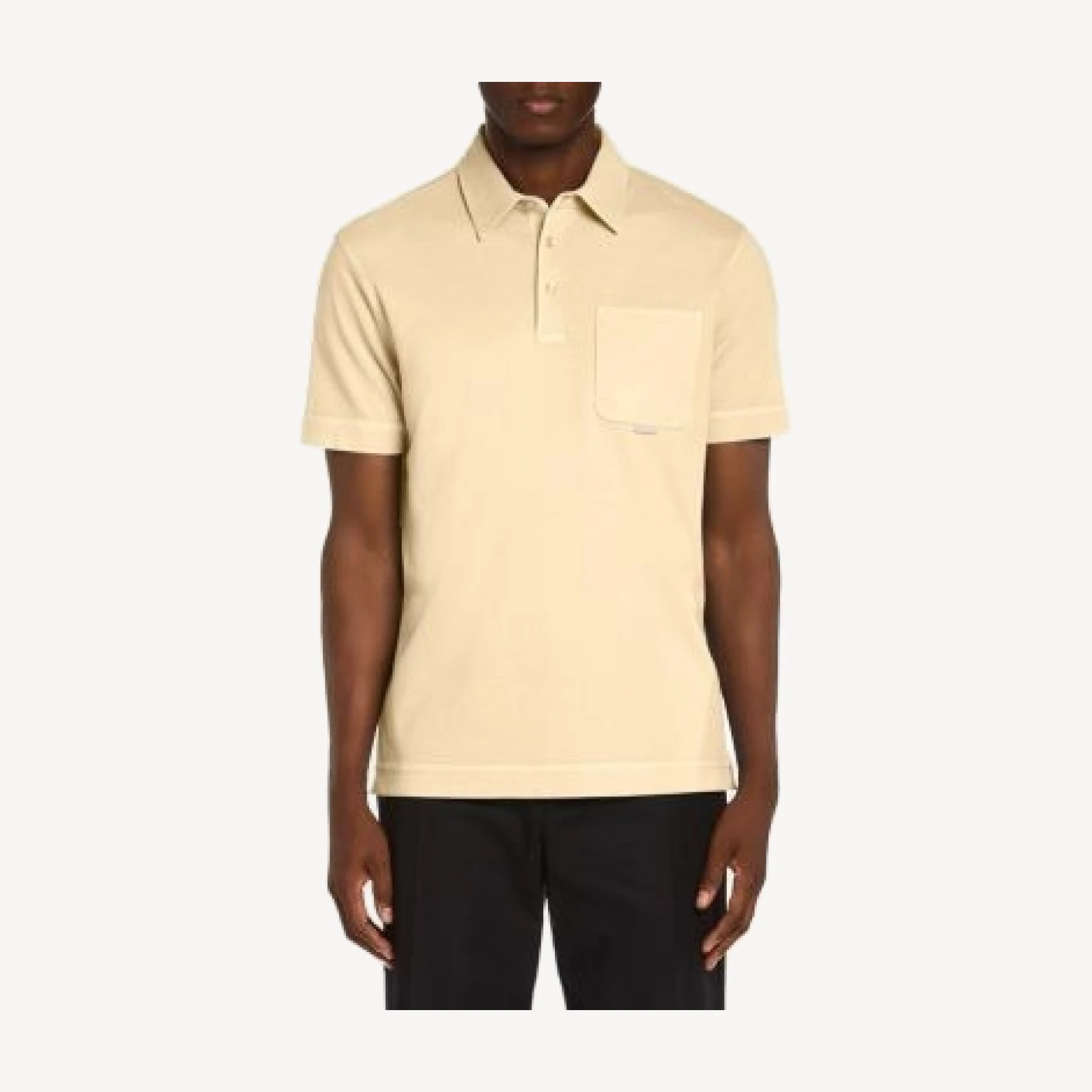 Moncler Short Sleeve Pocket Polo Shirt