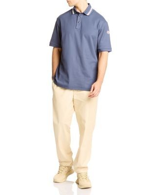 Moncler Stripe Collar Polo Shirt