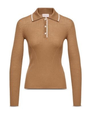 Moncler Wool Polo Sweater
