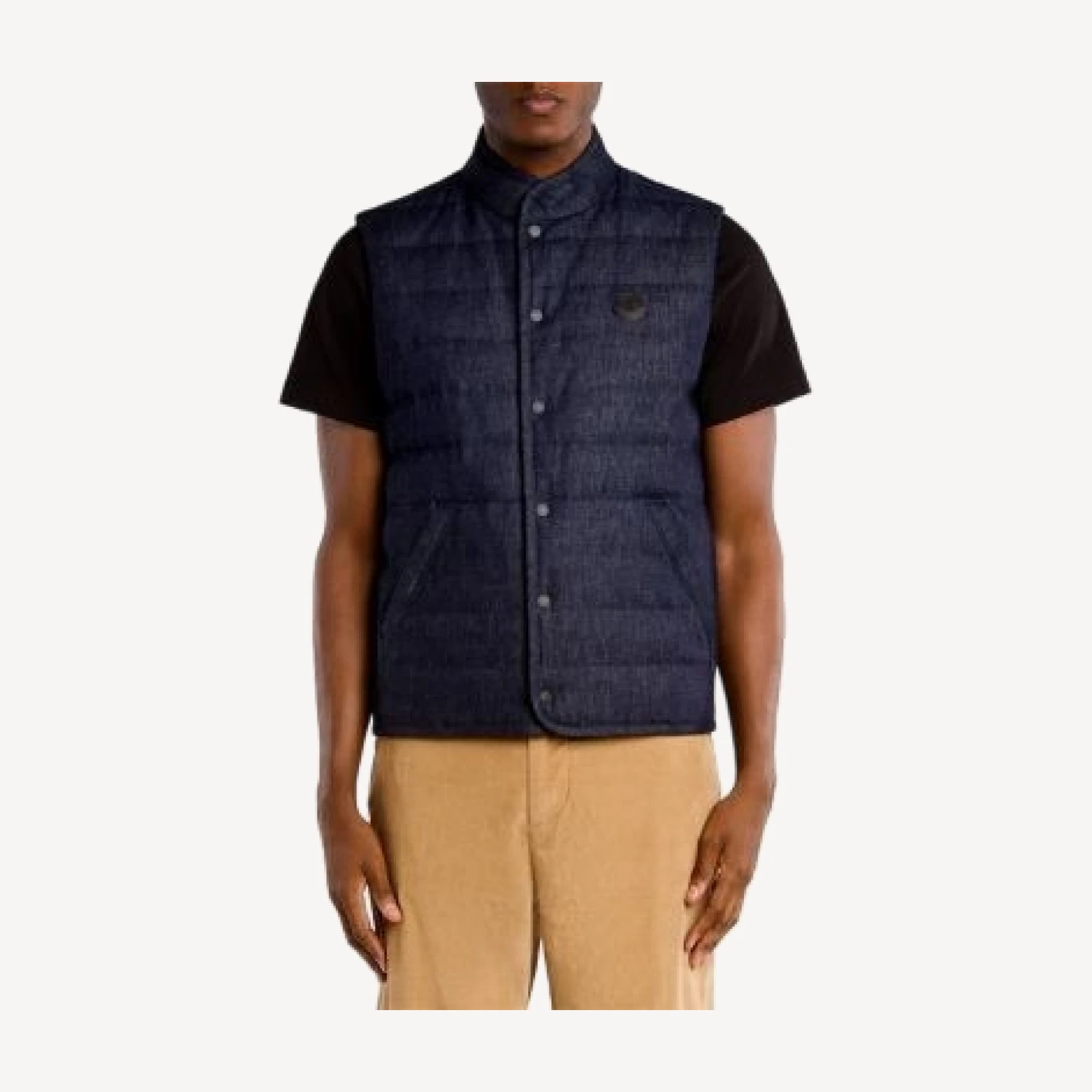 Moncler Liorane Denim Down Vest