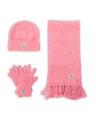 Moncler Girls' Hat, Scarf & Gloves Set - Big Kid