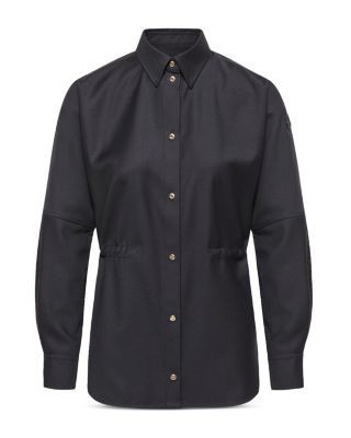 Moncler Cinched Waist Long Sleeve Shirt