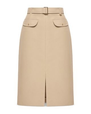 Moncler Belted Cotton Skirt