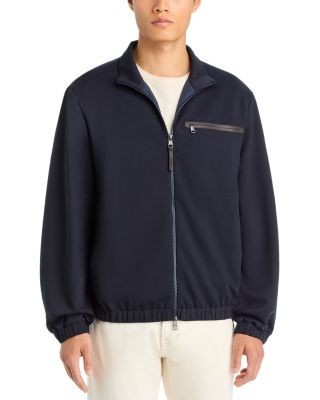 Moncler Cotton Blend Zip Cardigan Jacket