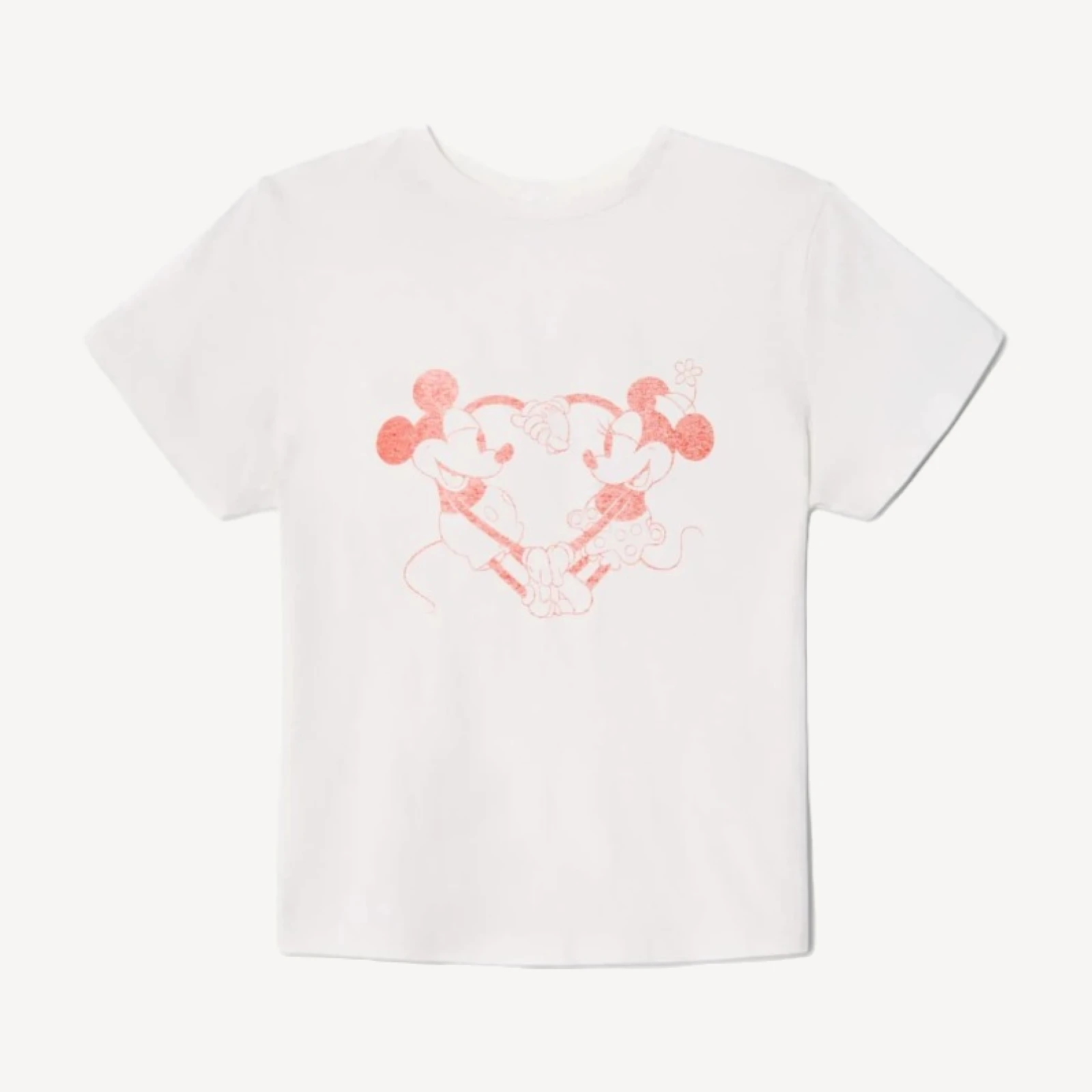 Classic "Disney Heart Hands" Tee - Vintage White