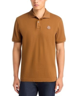 Moncler Logo Patch Cotton Piquet Polo Shirt