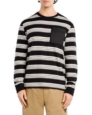 Moncler Chest Pocket Stripe Crewneck Shirt