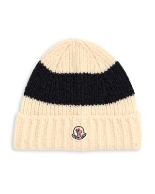 Moncler Logo Ribbed Beanie Hat