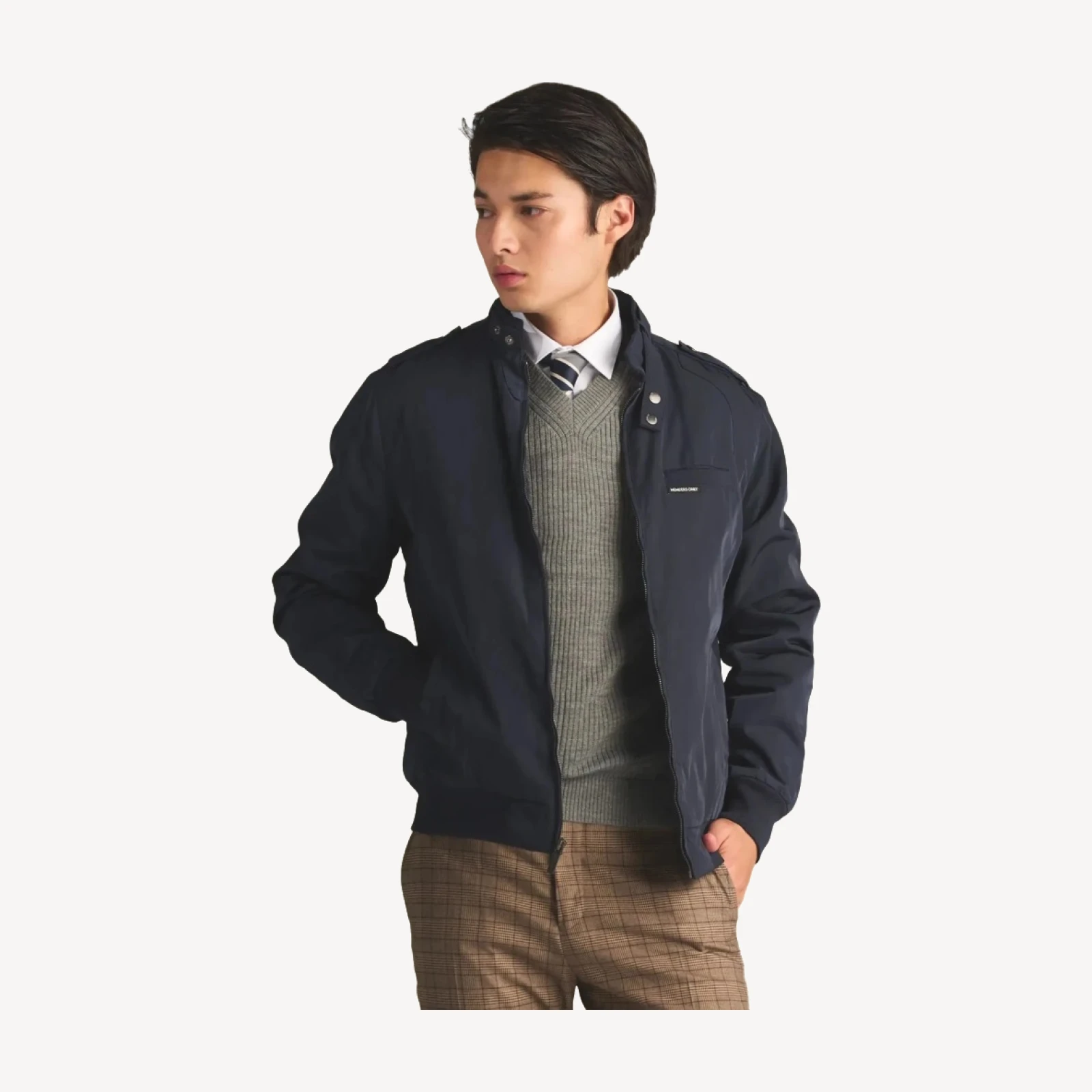 Men's Iconic Racer Quilted Lining Jacket
