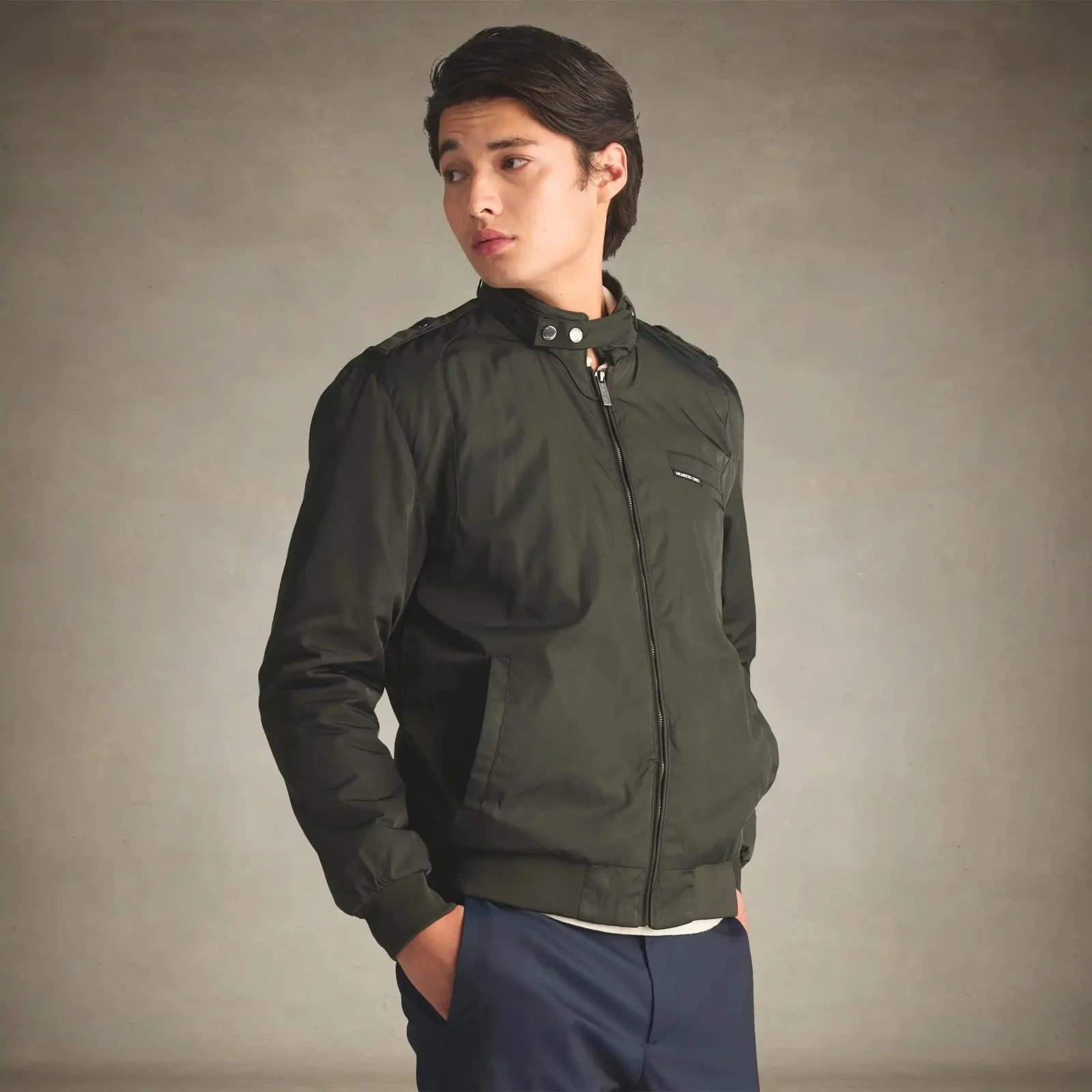 Men's Iconic Racer Quilted Lining Jacket