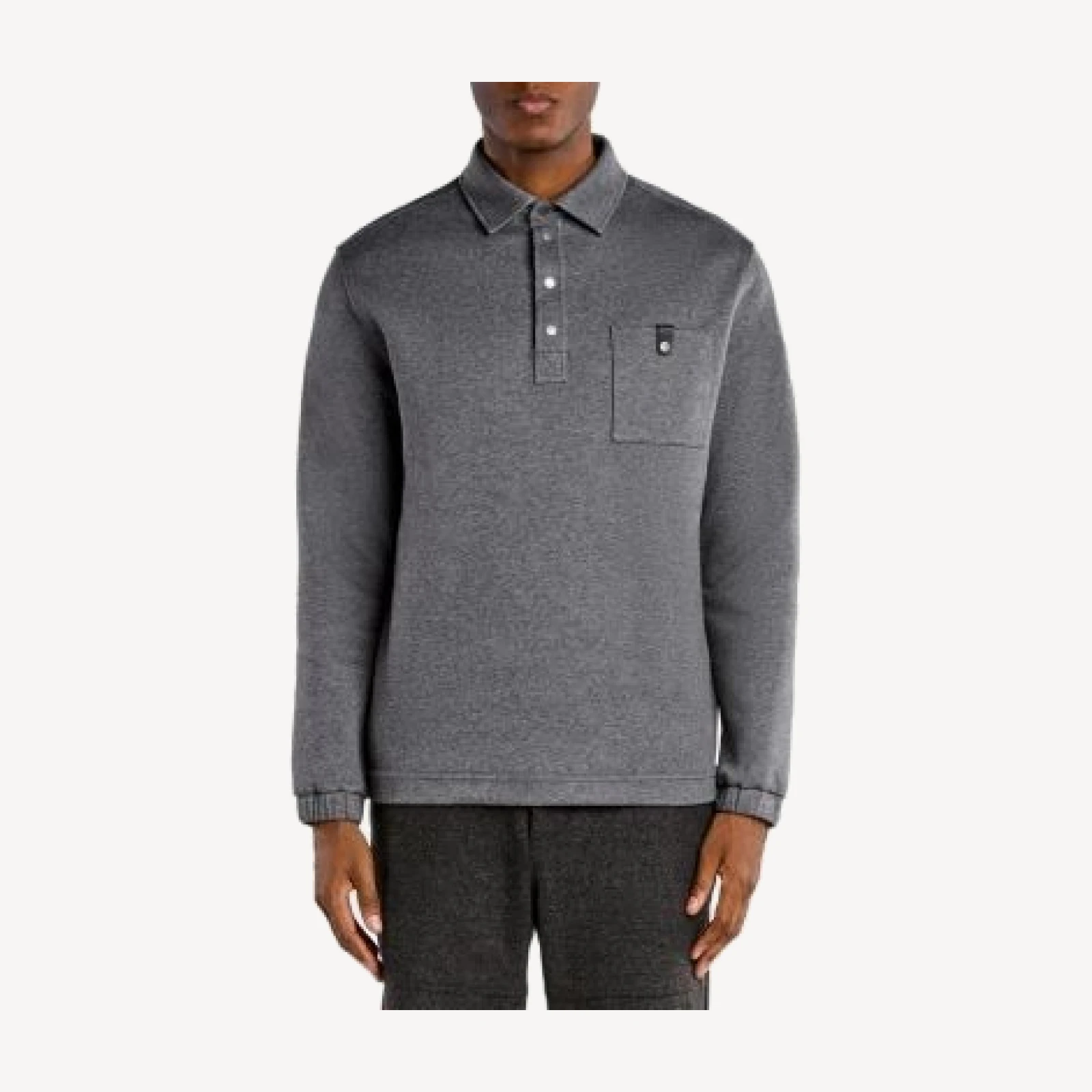 Moncler Cotton Blend Chest Pocket Polo Shirt