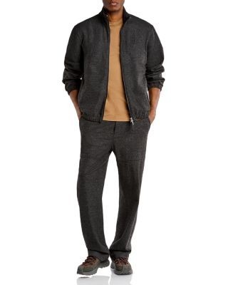Moncler Elastic Hem Zip Cardigan Sweater