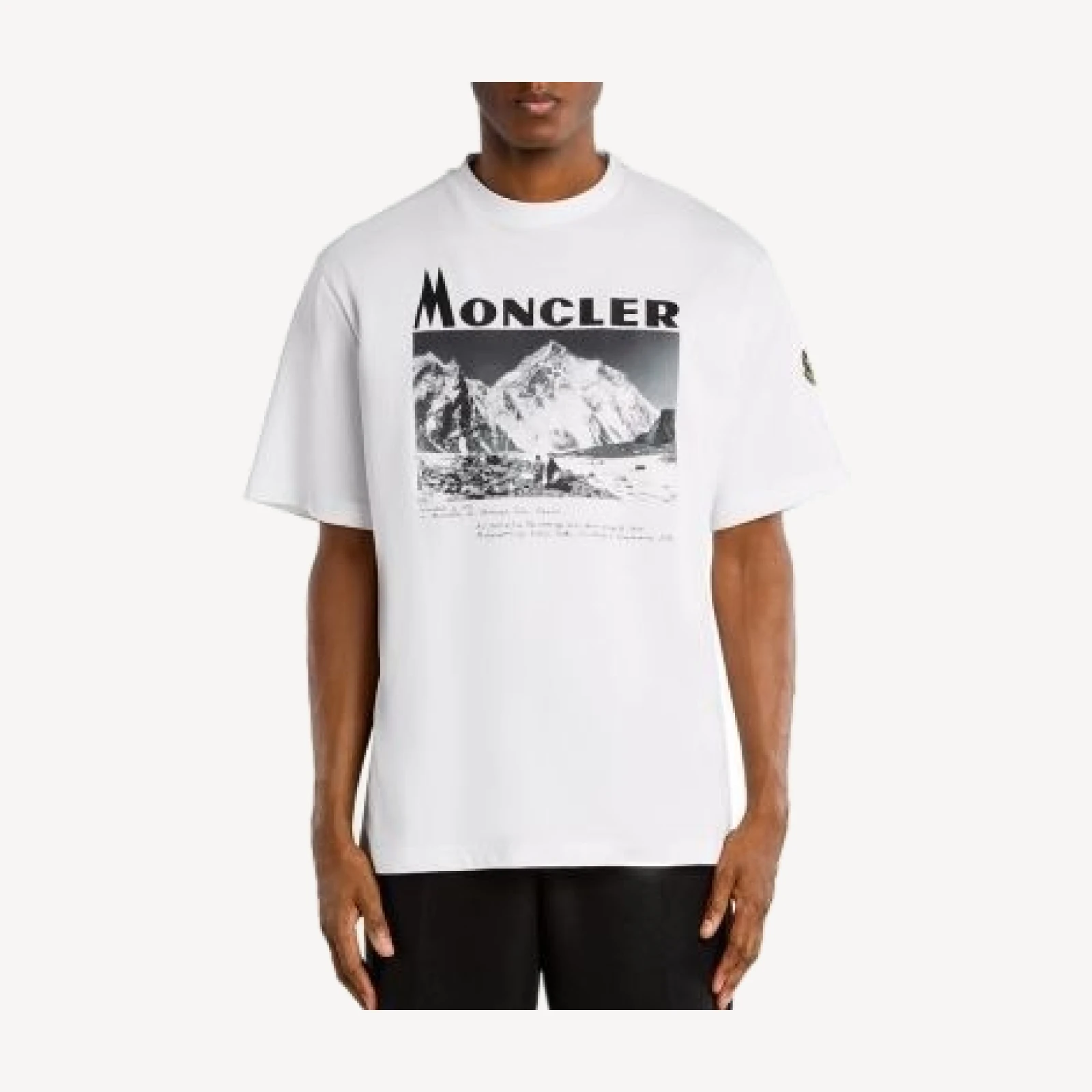 Moncler Cotton Photo Print Crewneck T-Shirt