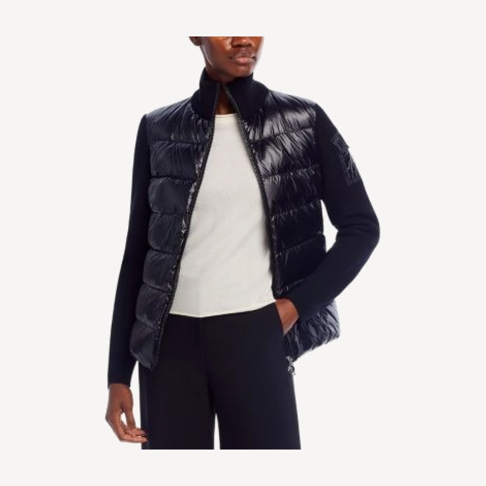 Moncler Padded Wool Puffer Cardigan