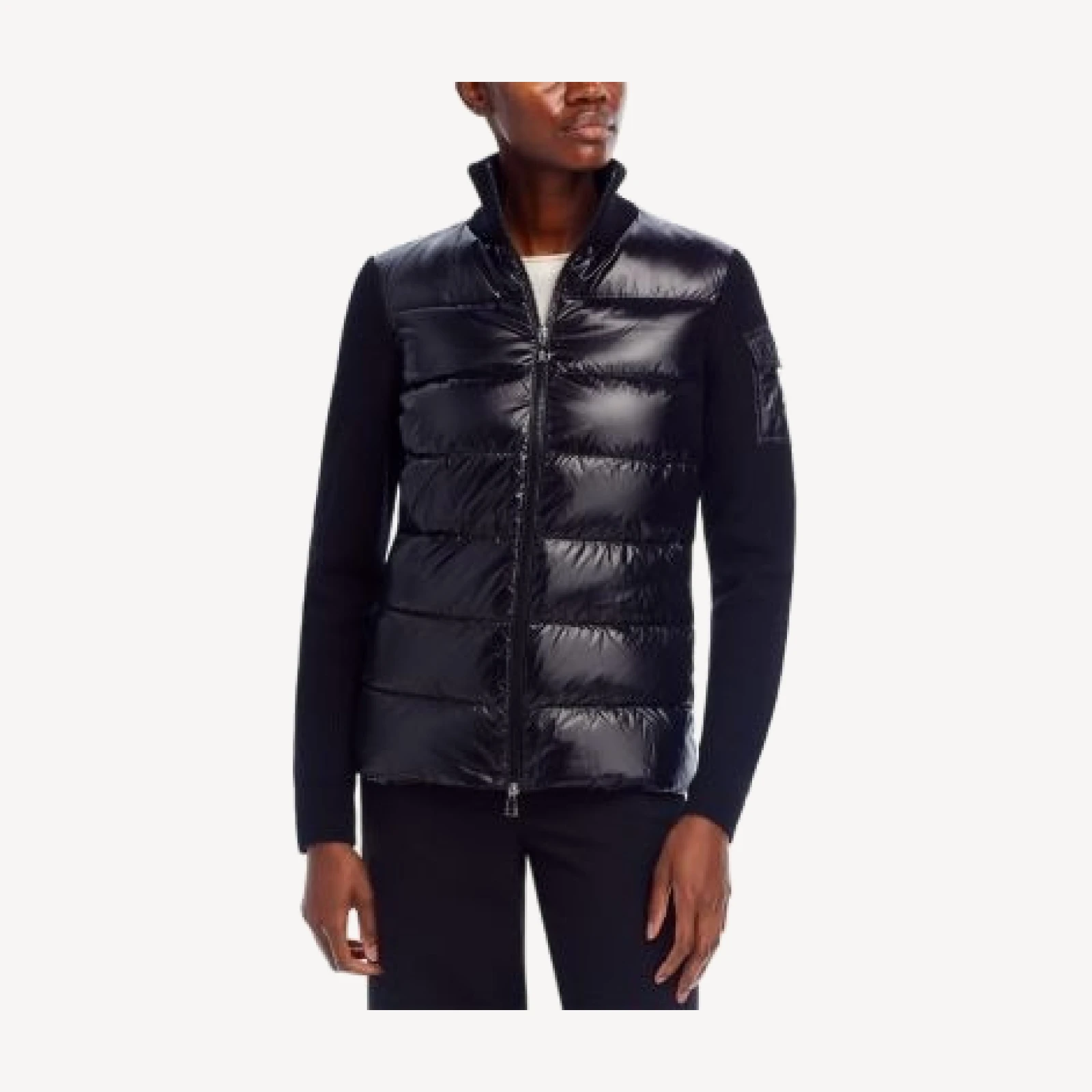 Moncler Padded Wool Puffer Cardigan