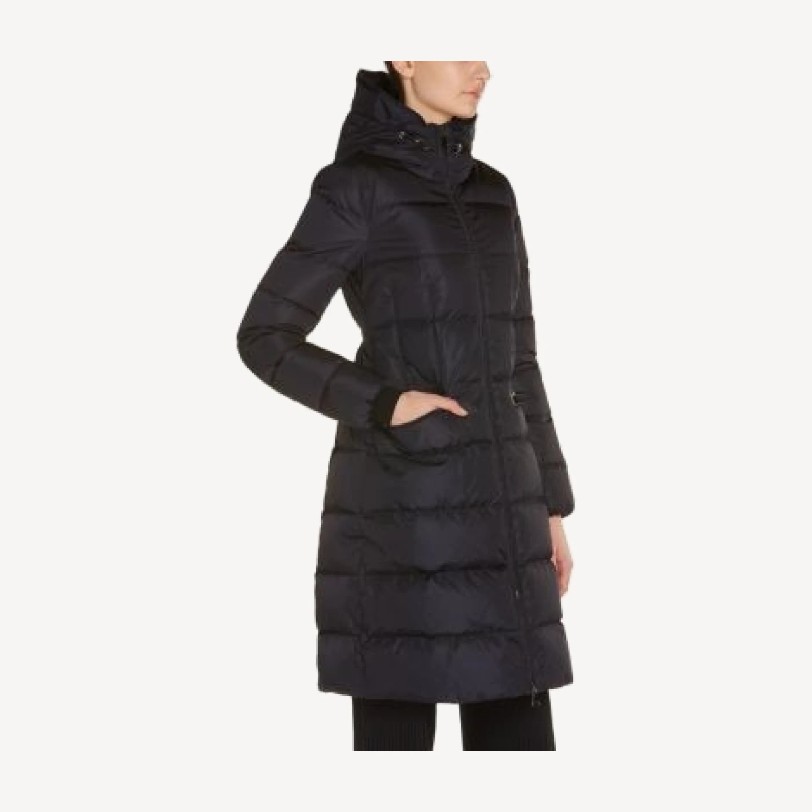 Moncler Avocette Hooded Long Down Coat