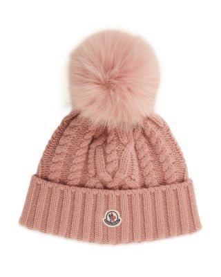 Moncler Cable Knit Pom-Pom Hat