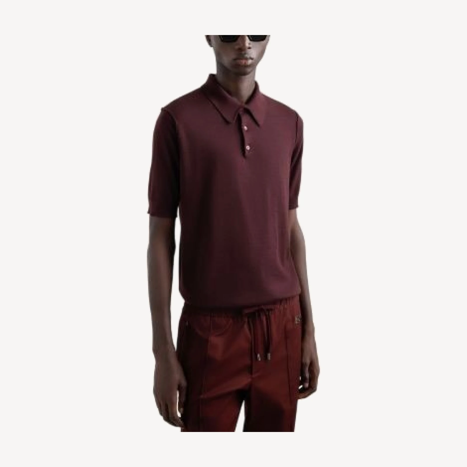 Dolce & Gabbana Short Sleeve Cashmere Polo Shirt