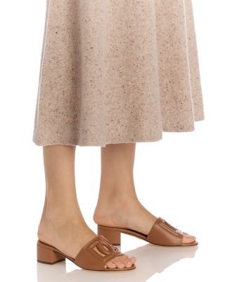 Dolce & Gabbana Women's Block Heel Slide Sandals