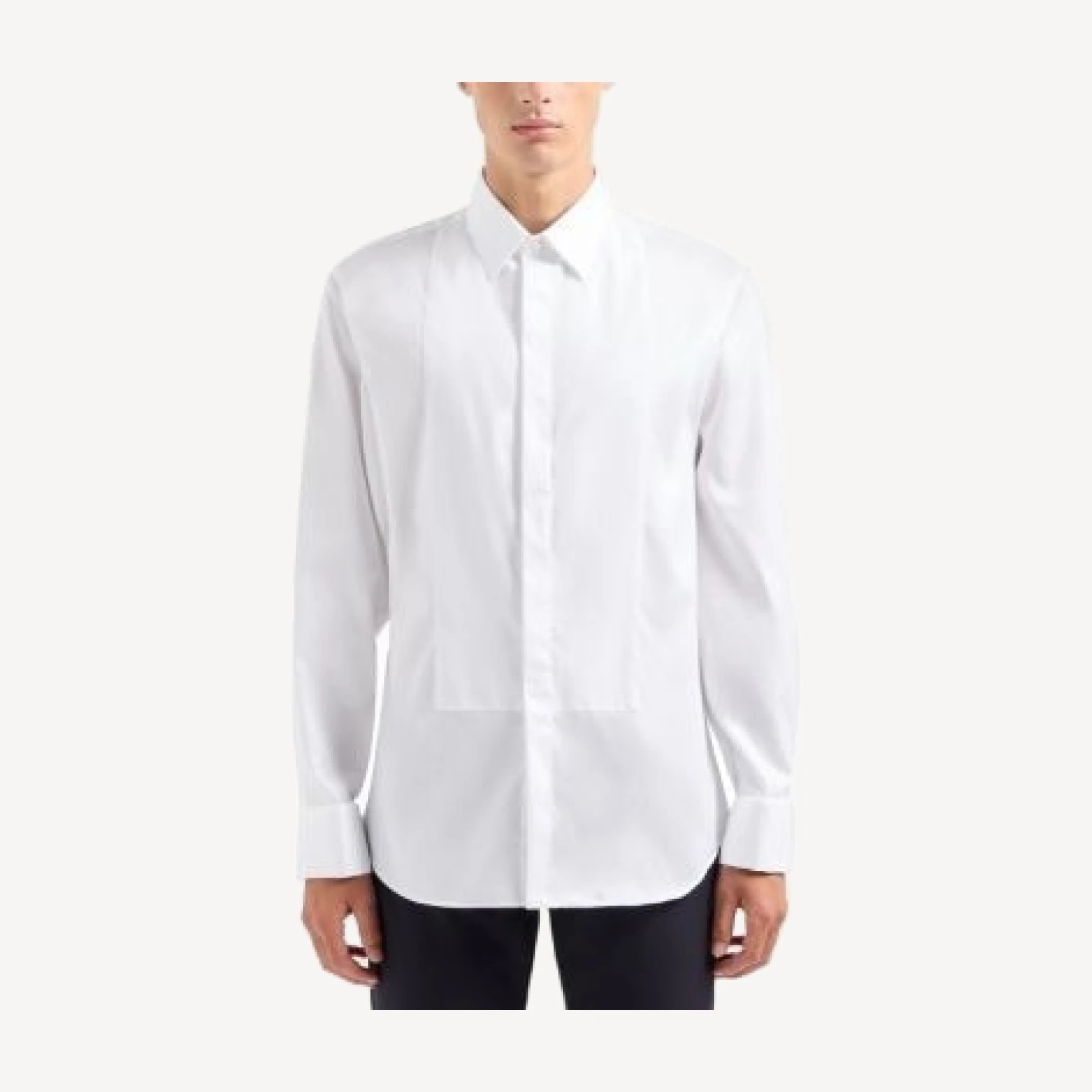 Emporio Armani Bib-Front Slim Fit Tuxedo Shirt