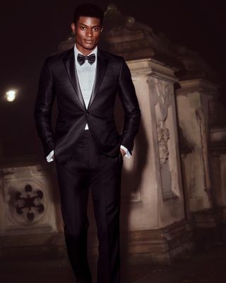 Emporio Armani Bib-Front Slim Fit Tuxedo Shirt