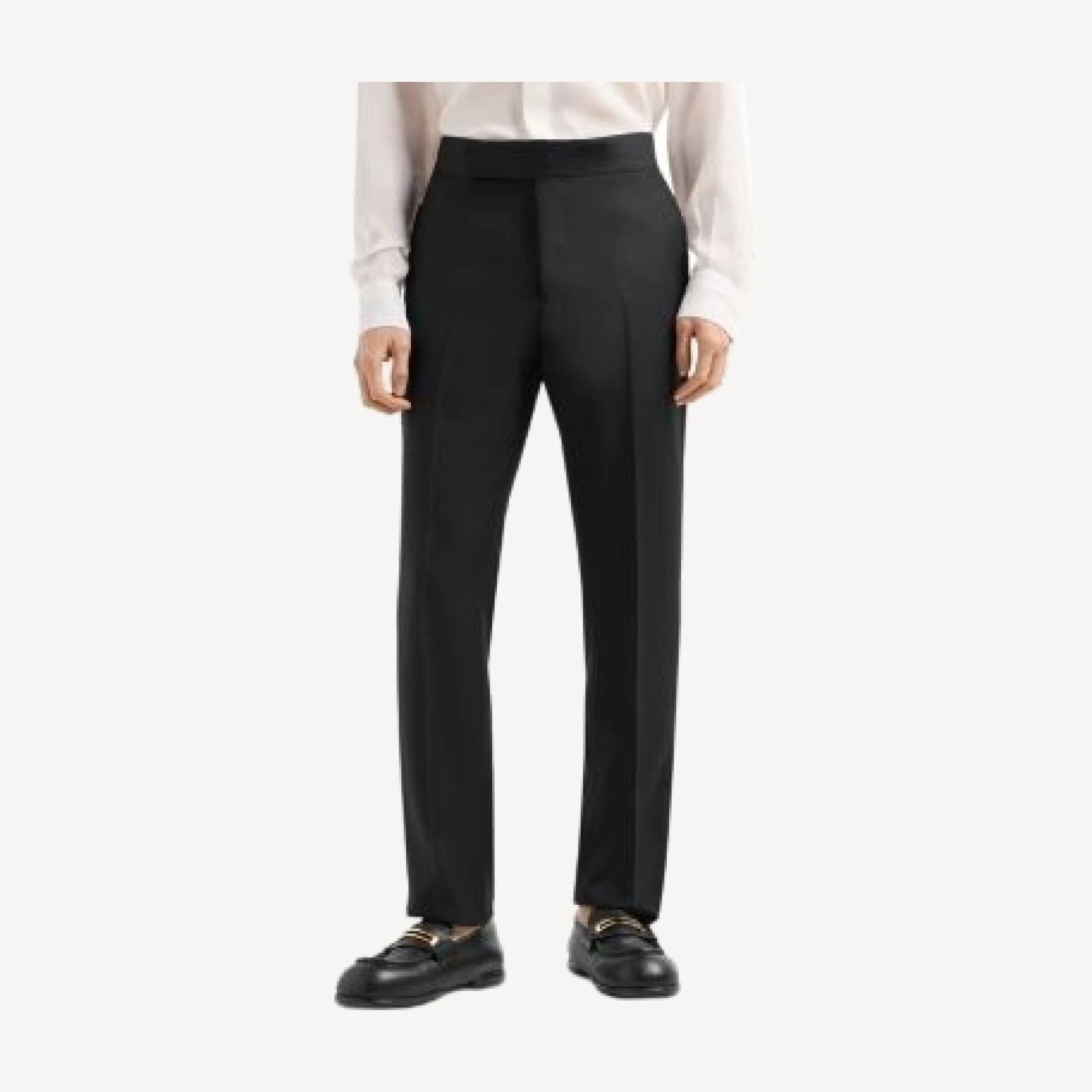 Emporio Armani Essential G Line Straight Leg Tuxedo Trousers