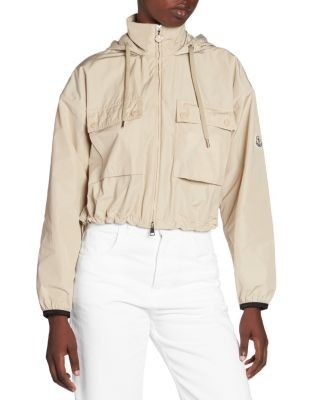Moncler Leda Hooded Cropped Parka