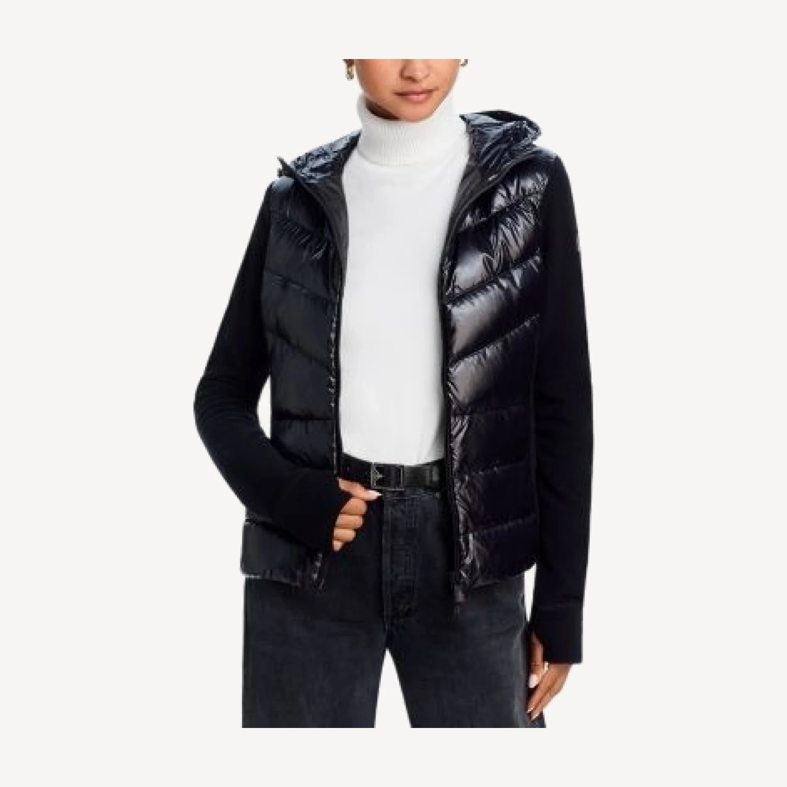 Moncler Padded Wool Puffer Cardigan